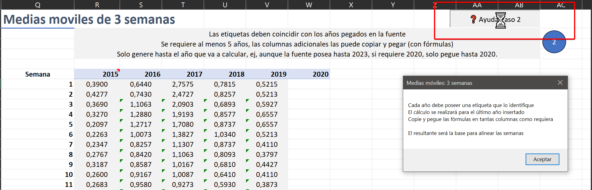 imagen, Usando la plantilla - Paso 2