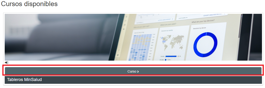 imagen de como ingrsar al curso en la plataforma-curso tableros Power BI