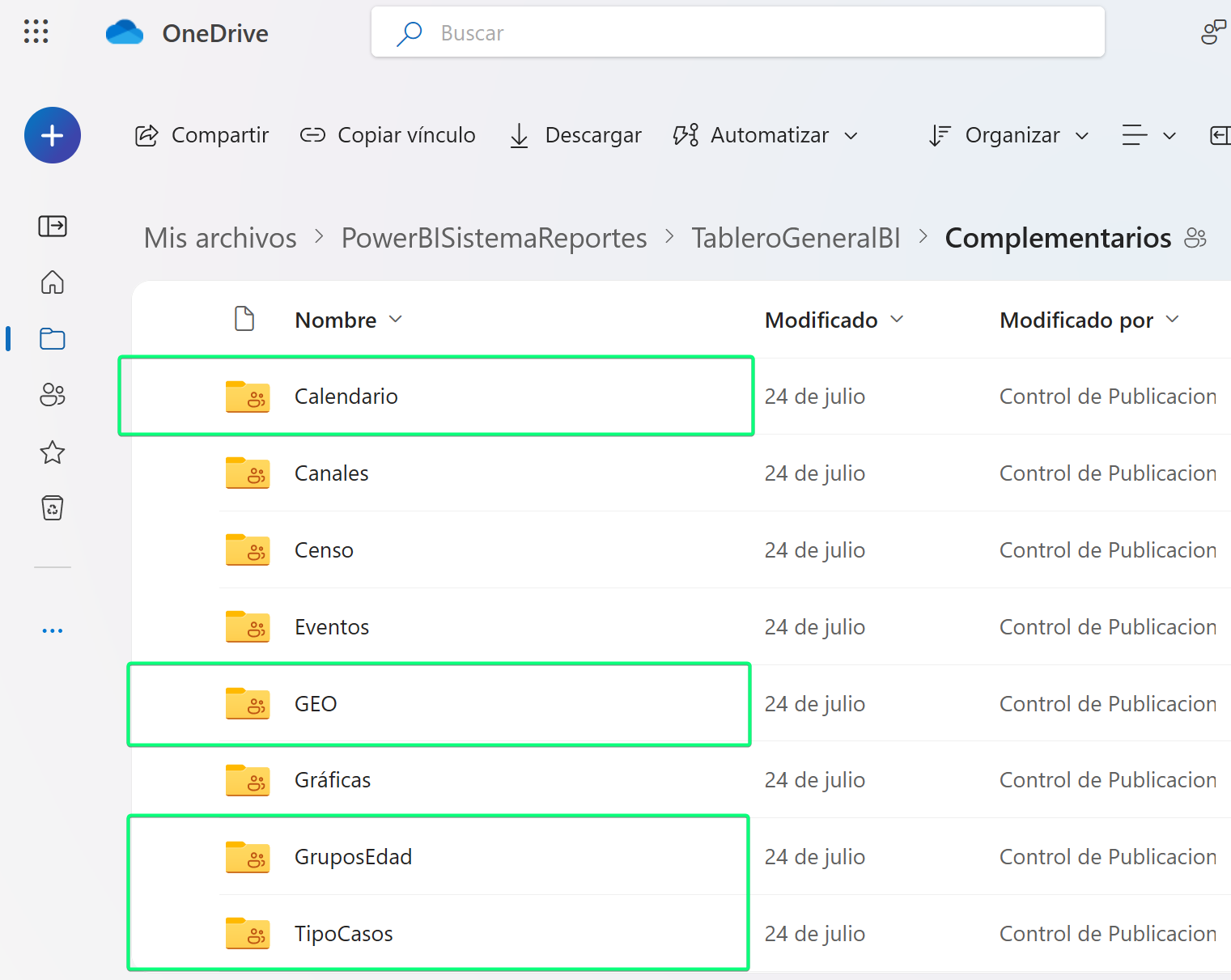 Imagen de cómo configurar dimensiones de reporte